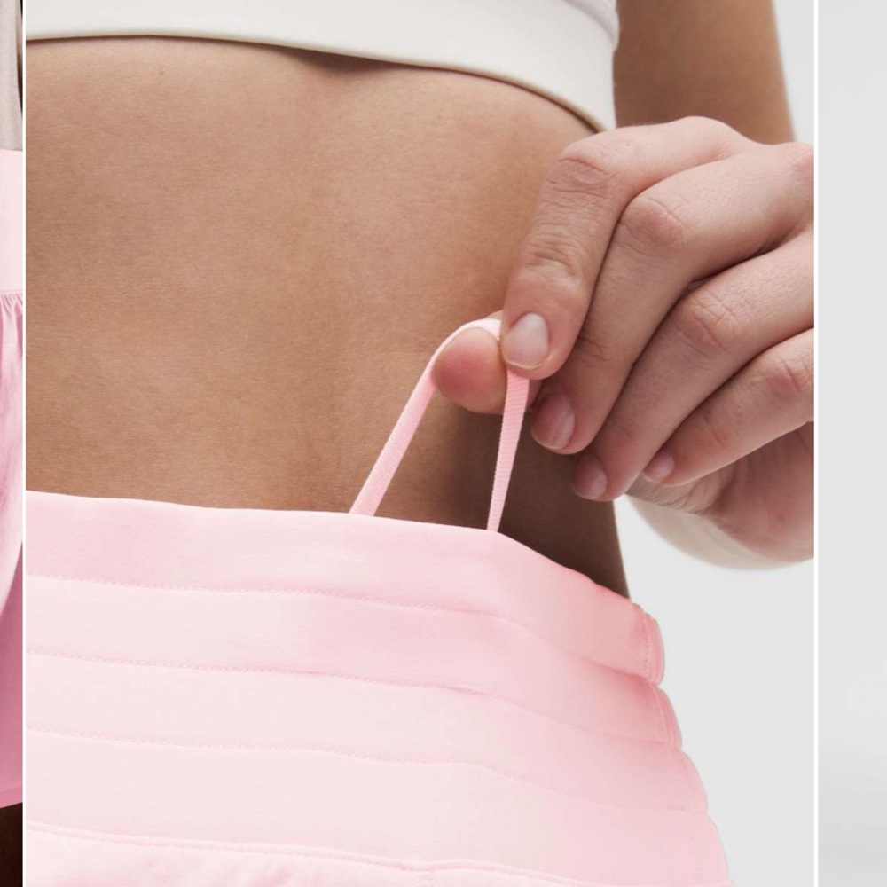 Lululemonš High Rise Pink Organza Hotty Hot Shorts Size 8 NWT 4ā Inseam - Picture 2 of 12